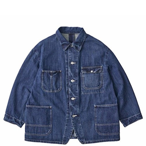 PORTER CLASSIC / STEINBECK DENIM COVERALLS NAVY