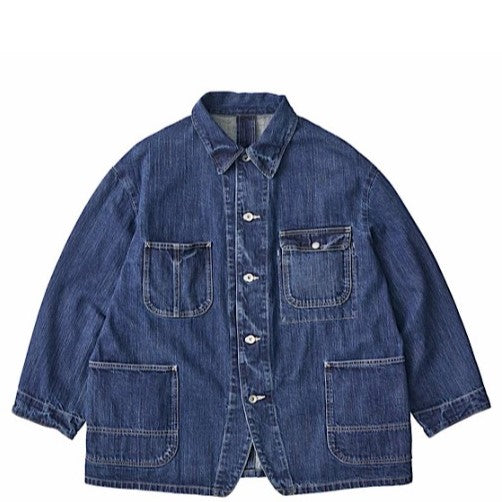 PORTER CLASSIC / STEINBECK DENIM COVERALLS NAVY