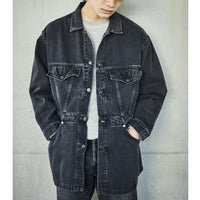 orslow / DENIM HALF COAT BLACK DENIM STONE