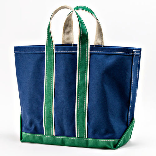 WORKERS  Deluxe Tote Bag/ Navy Body x Green Handle