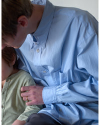 Marvine Pontiak Shirt Makers  MPSM-1914S Tab Collar L/S SH Skyblue