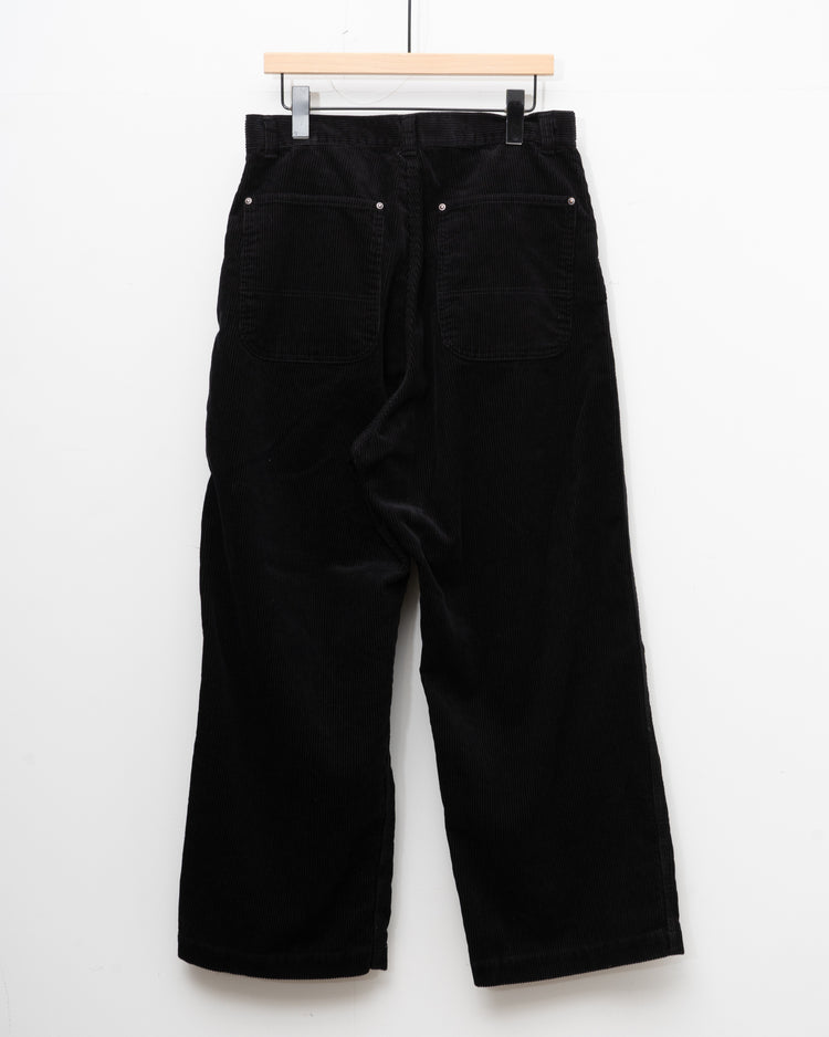Ordinary fits  CORDUROY BELL PANTS BLACK