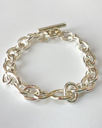 roundabout /  Silver Cross-Over Bracelet