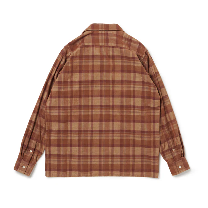Riprap  OPEN COLLAR SH L/S (21W PLAID CORDS) BRICK