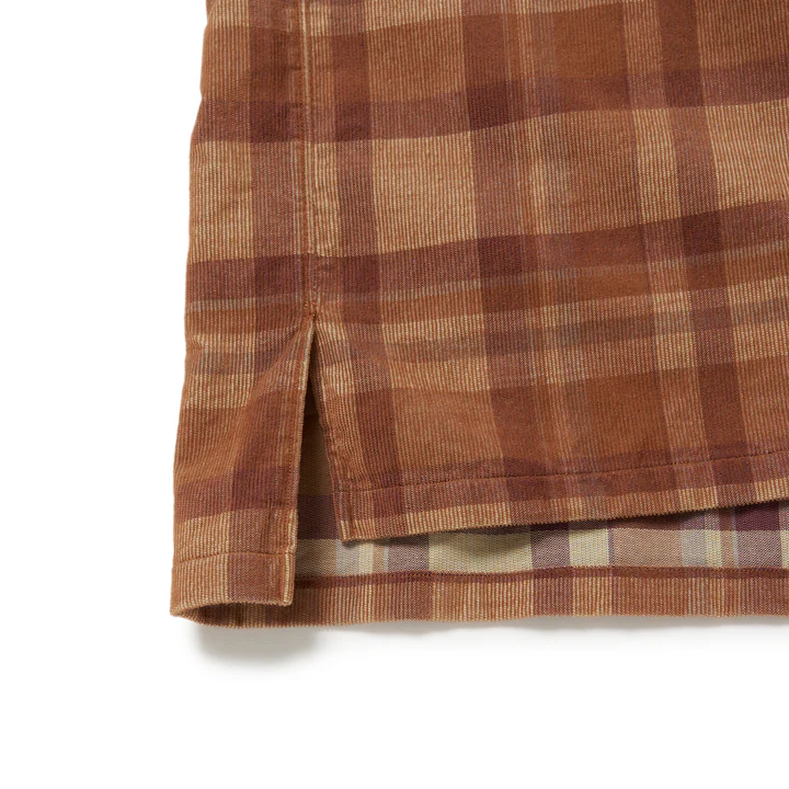 Riprap  OPEN COLLAR SH L/S (21W PLAID CORDS) BRICK