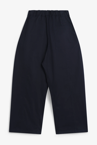 sage NATION  BOX PLEAT TROUSER NAVY