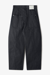 sage NATION  WELT TROUSER RAW DENIM RAW BLACK