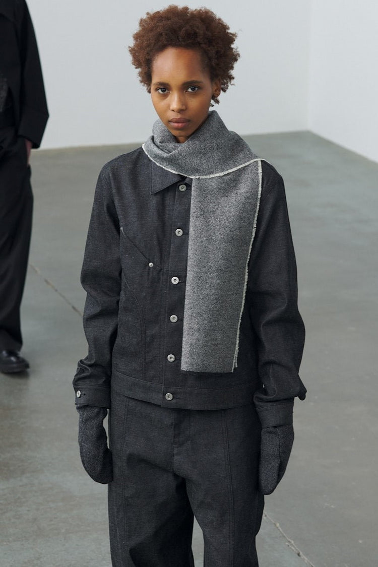 sage NATION  WELT TROUSER RAW DENIM RAW BLACK