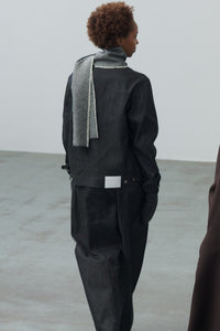 sage NATION  WELT TROUSER RAW DENIM RAW BLACK