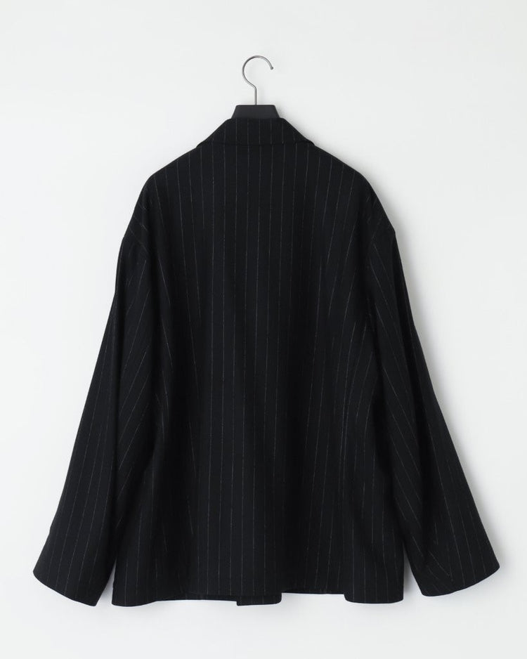 KANEMASA PHIL  36G Wool Stripe Double Jacket