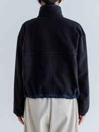 MEYAME  FLEECE SNAP SHORT JACKET OLIVE