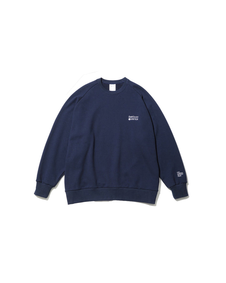 FreshService  VIBTEX for FreshService SWEAT CREW NECK PULLOVER NAVY