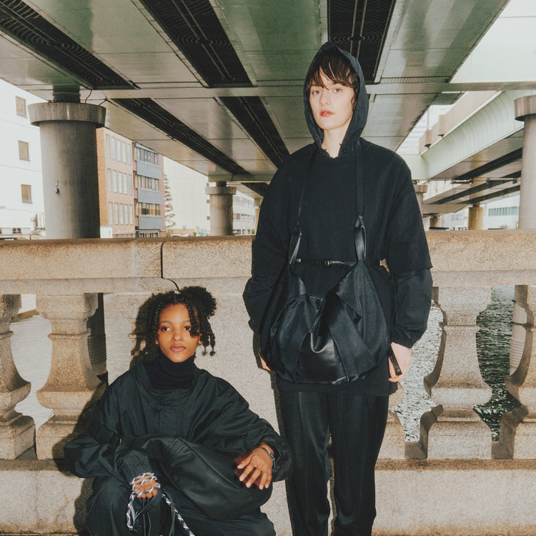 ヨロズ   袴レジ袋 HAKAMA DRAPE BAG