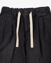 Sillage  hakama pants black denim damaged
