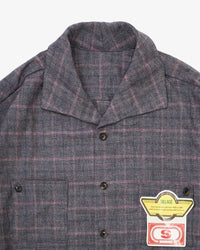 Sillage  rib blouson deadstock glen check pink