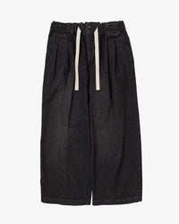 Sillage  hakama pants black denim damaged