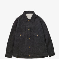 Sillage / trucker jacket black denim one wash