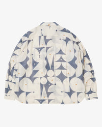 Sillage  re-engineered overshirt long sleeve aaron glasson blue