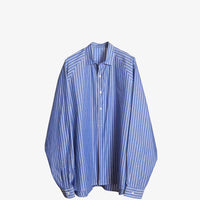 Sillage / popover shirt stripe navy 