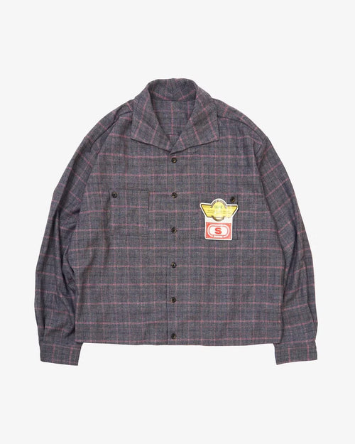 Sillage  rib blouson deadstock glen check pink