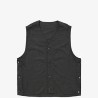 Sillage / gilet twill anthracite 