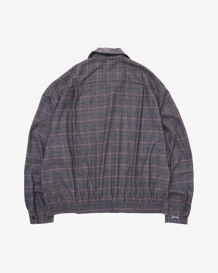 Sillage  rib blouson deadstock glen check pink
