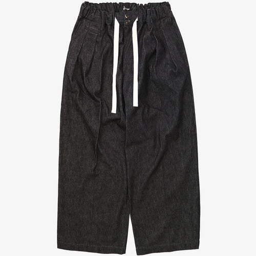 Sillage / hakama pants black denim one wash