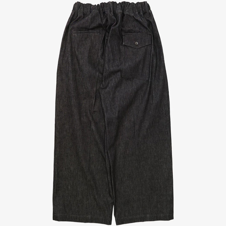 Sillage / hakama pants black denim one wash