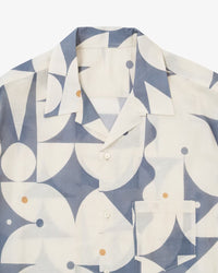 Sillage  re-engineered overshirt long sleeve aaron glasson blue