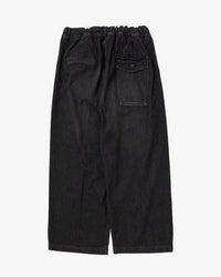 Sillage  hakama pants black denim damaged