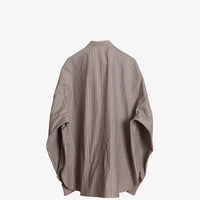 Sillage / popover shirt stripe brown 