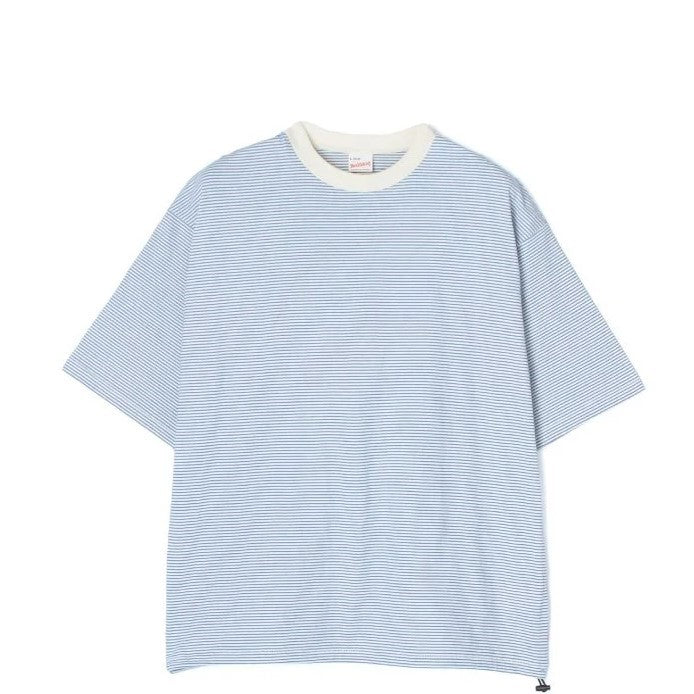 Healthknit / Narrow Border Wide Crew Neck Short Sleeve T-Shirt 