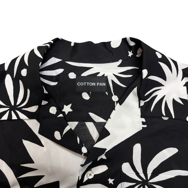 COTTON PAN / Shawn 花火 L/S  RAYON SHIRT BLACK