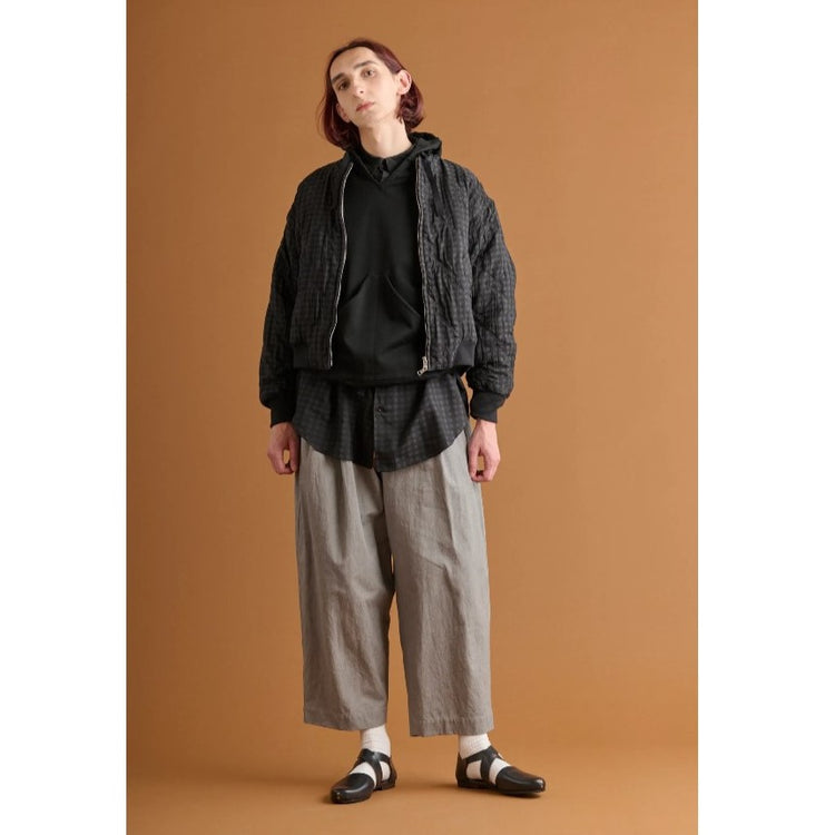 HAVERSACK / Back satin easy wide pants