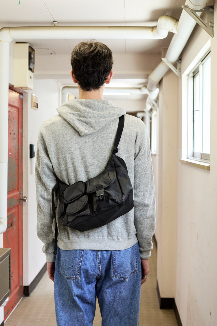 BAICYCLON by bagjack /  MULTI POCKETS SHOUDER BAG SMALL (BLACK2) BCL-85