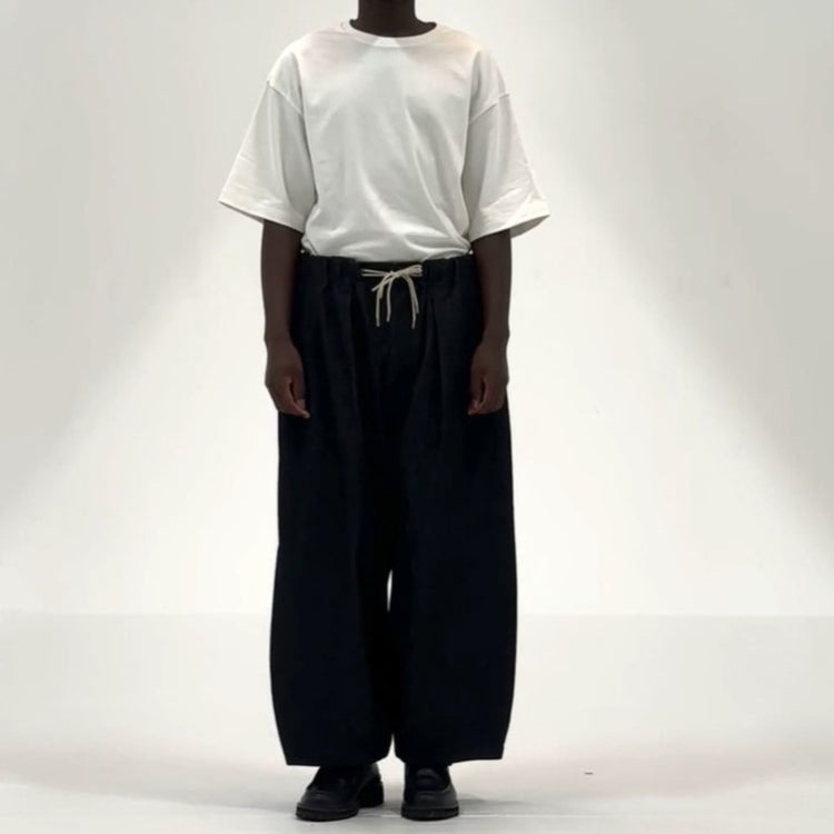 Sillage / circular pants black denim one wash