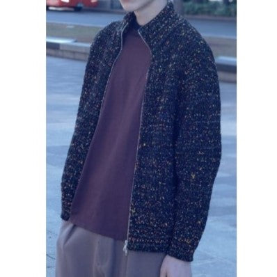 COOHEM  / KOUHEN AZE KNIT BLOUSON