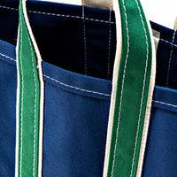 WORKERS  Deluxe Tote Bag/ Navy Body x Green Handle