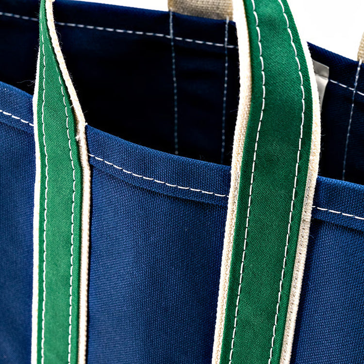 WORKERS  Deluxe Tote Bag/ Navy Body x Green Handle