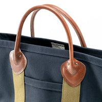 WORKERS  Leather Handle Tote_Navy_Medium/Short Handle