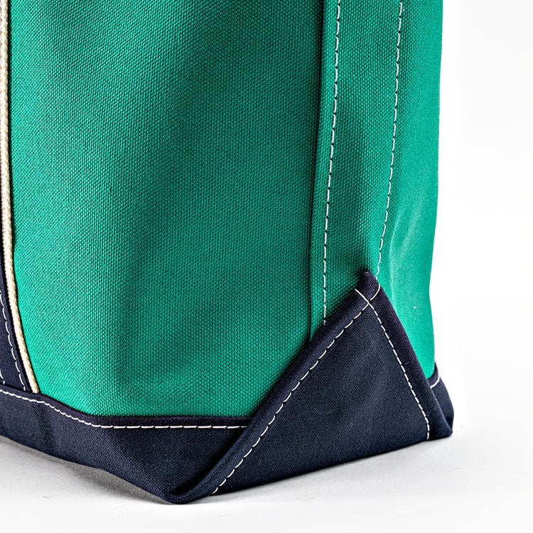 WORKERS  Deluxe Tote Bag/ Green Body x Navy Handle