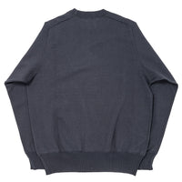 WORKERS  Cotton Saddle Shoulder Sweater, Faded Black