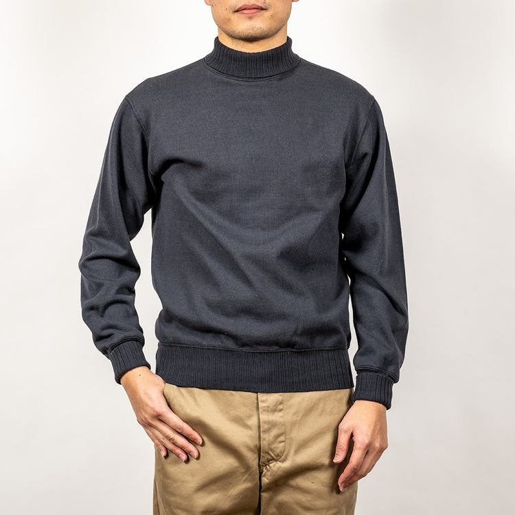 WORKERS  Cotton RAF Sweater, Fade Black