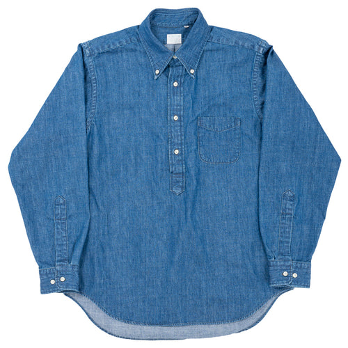 WORKERS  Pullover BD, 7.5 oz Denim, Washed