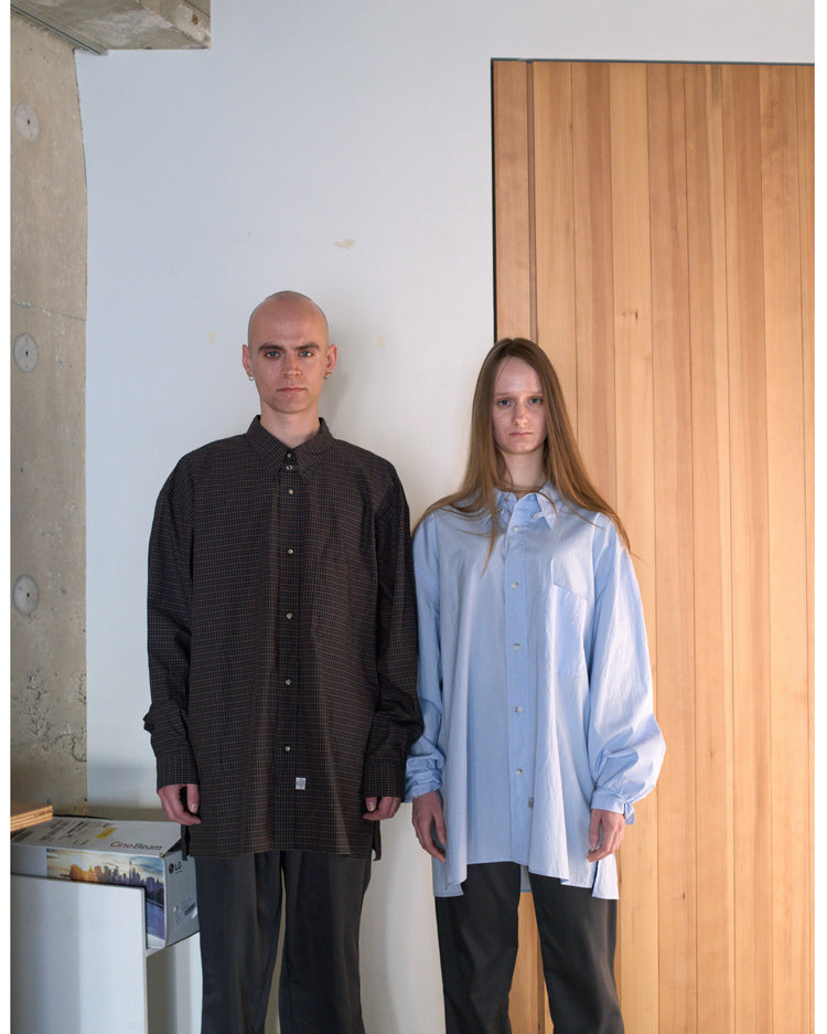 Marvine Pontiak Shirt Makers  MPSM-1914S Tab Collar L/S SH Skyblue