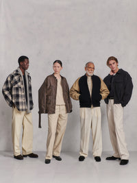 OLD JOE BRAND   FRONT TUCK ARMY TROUSER NATURAL