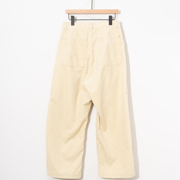 Ordinary fits / CORDUROY BELL PANTS IVORY