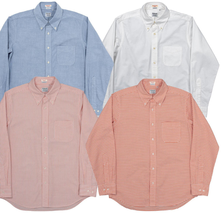 WORKERS / Modified BD Shirt ORANGE STRIPE