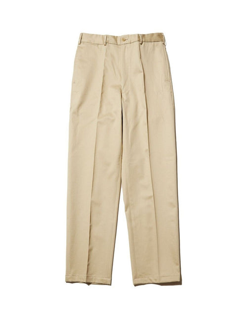 J.PRESS ORIGINALS SHIOTA Slight Twist Chino Piped Stem 1 tuck   Japan Made BEIGE