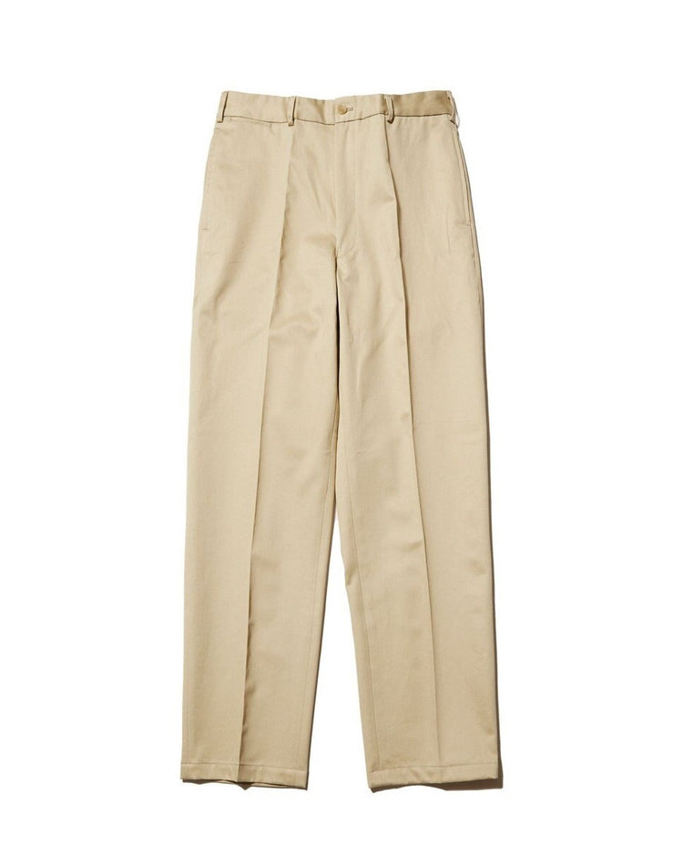 J.PRESS ORIGINALS SHIOTA Slight Twist Chino Piped Stem 1 tuck   Japan Made BEIGE